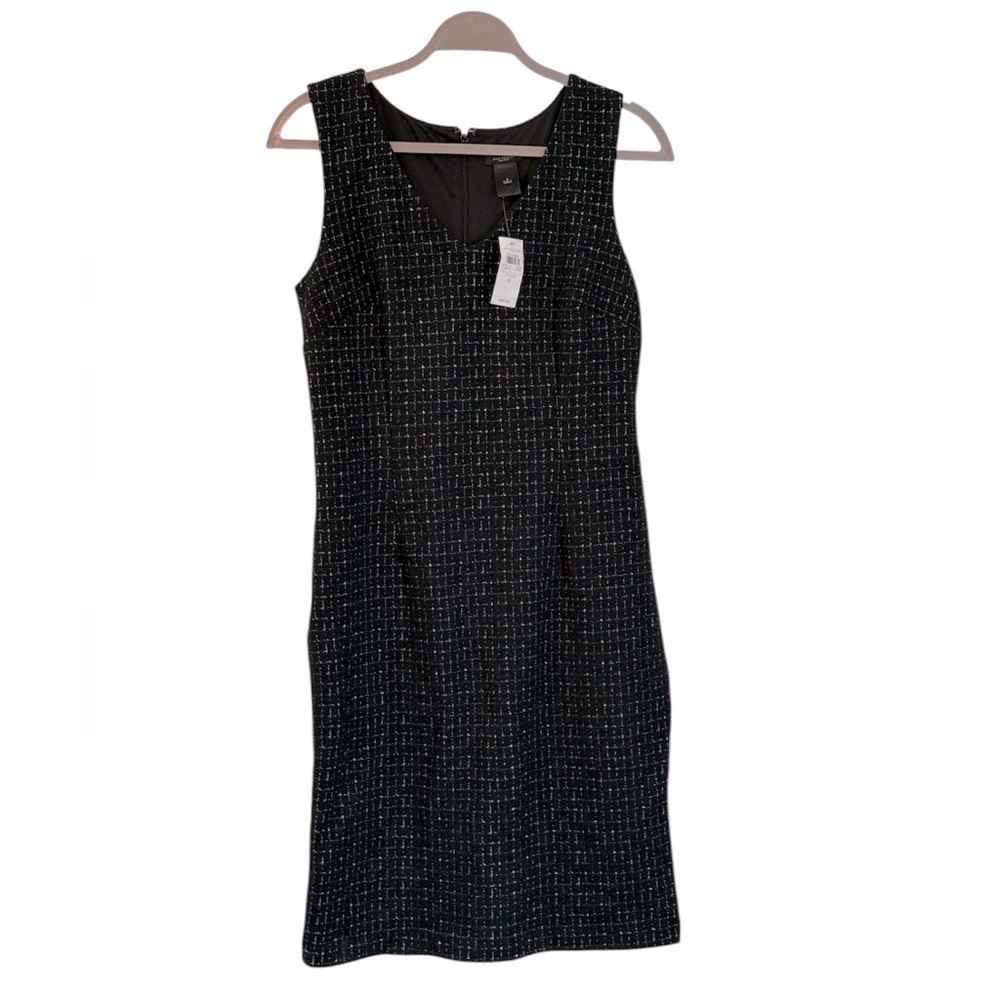 Ann Taylor Black and White Sleeveless Dress